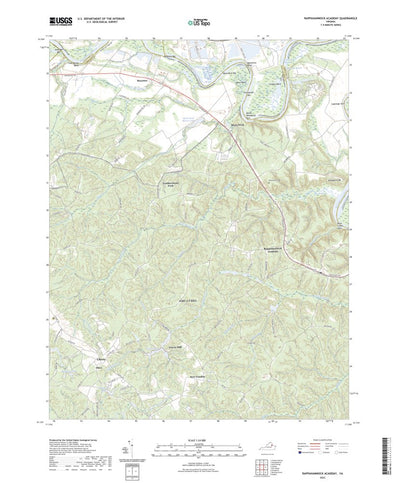 United States Geological Survey Rappahannock Academy, VA (2022, 24000-Scale) digital map