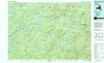 United States Geological Survey Raquette Lake, NY (1985, 100000-Scale) digital map