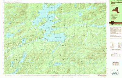United States Geological Survey Raquette Lake, NY (1989, 25000-Scale) digital map