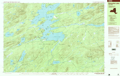 United States Geological Survey Raquette Lake, NY (1997, 25000-Scale) digital map