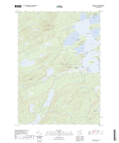 United States Geological Survey Raquette Lake, NY (2023, 24000-Scale) digital map