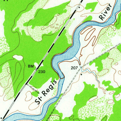 United States Geological Survey Raquette River, NY (1946, 24000-Scale) digital map