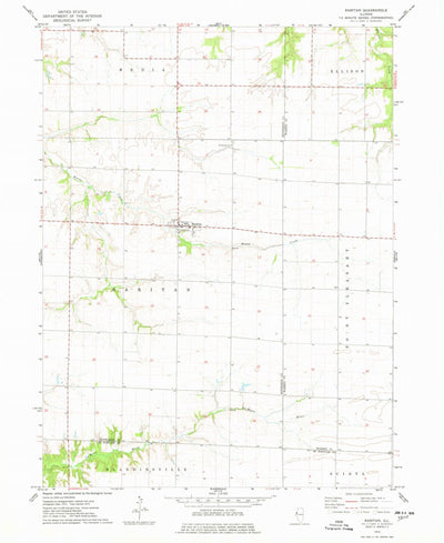 United States Geological Survey Raritan, IL (1974, 24000-Scale) digital map