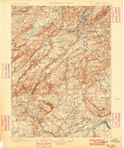 United States Geological Survey Raritan, NJ (1900, 125000-Scale) digital map