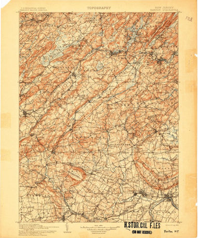 United States Geological Survey Raritan, NJ (1905, 125000-Scale) digital map