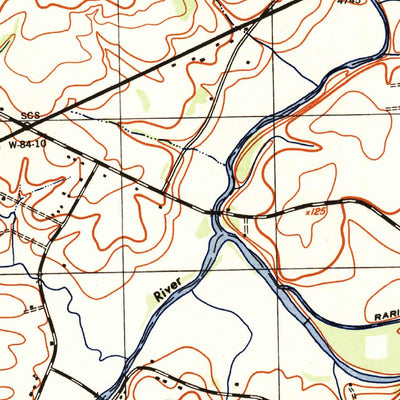 United States Geological Survey Raritan, NJ (1943, 31680-Scale) digital map