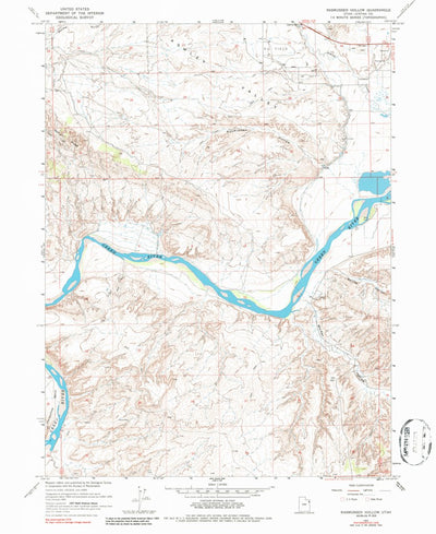 United States Geological Survey Rasmussen Hollow, UT (1965, 24000-Scale) digital map