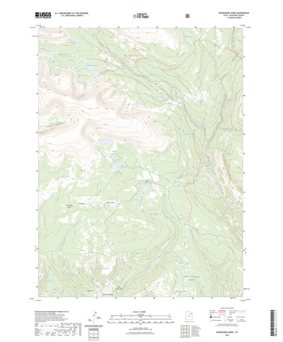 United States Geological Survey Rasmussen Lakes, UT (2023, 24000-Scale) digital map
