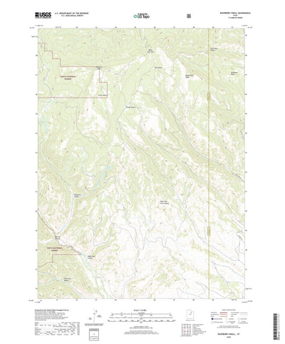 United States Geological Survey Raspberry Knoll, UT (2020, 24000-Scale) digital map