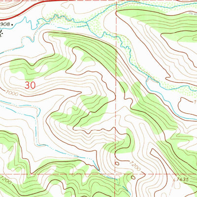 United States Geological Survey Raspberry Ridge, WY (1967, 24000-Scale) digital map