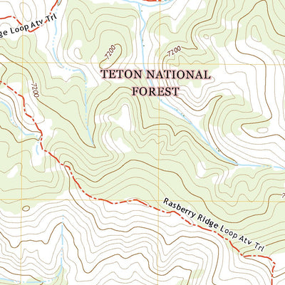United States Geological Survey Raspberry Ridge, WY (2021, 24000-Scale) digital map