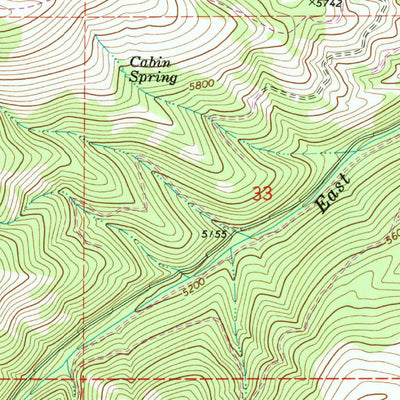 United States Geological Survey Rastus Mountain, OR (1972, 24000-Scale) digital map