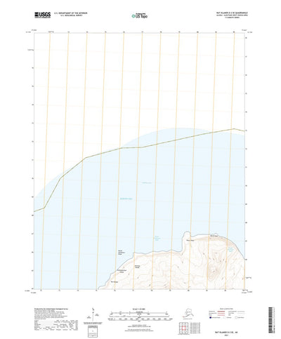 United States Geological Survey Rat Islands D-2 SE, AK (2021, 25000-Scale) digital map