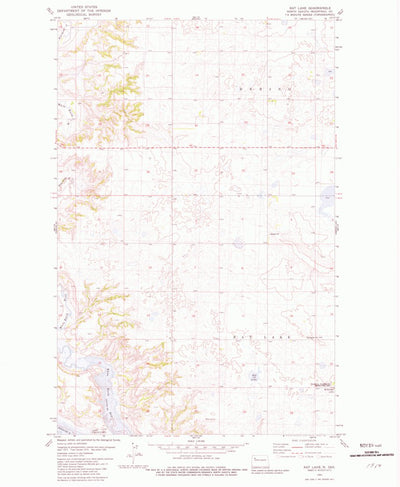 United States Geological Survey Rat Lake, ND (1981, 24000-Scale) digital map