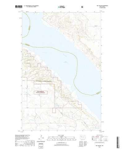 United States Geological Survey Rat Lake SW, ND (2020, 24000-Scale) digital map