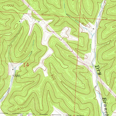 United States Geological Survey Ratcliffburg, OH (1961, 24000-Scale) digital map