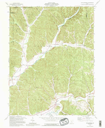 United States Geological Survey Ratcliffburg, OH (1992, 24000-Scale) digital map