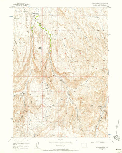 United States Geological Survey Rathbun Ranch, WY (1957, 24000-Scale) digital map