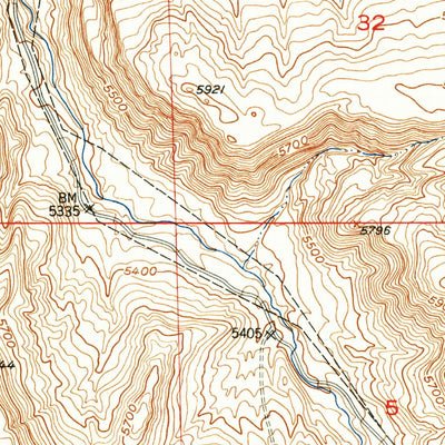 United States Geological Survey Rathbun Ranch, WY (1957, 24000-Scale) digital map