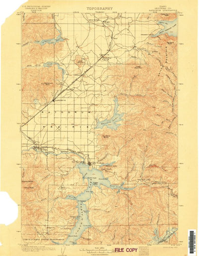 United States Geological Survey Rathdrum, ID (1903, 125000-Scale) digital map