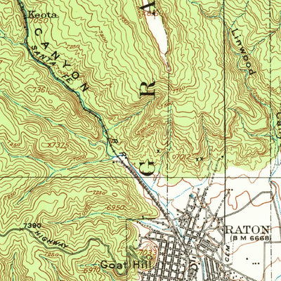 United States Geological Survey Raton, NM-CO (1912, 62500-Scale) digital map