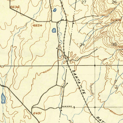 United States Geological Survey Raton, NM-CO (1914, 62500-Scale) digital map