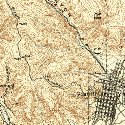 United States Geological Survey Raton, NM-CO (1914, 62500-Scale) digital map