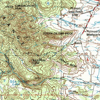 United States Geological Survey Raton, NM-CO (1954, 250000-Scale) digital map