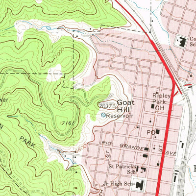 United States Geological Survey Raton, NM-CO (1971, 24000-Scale) digital map