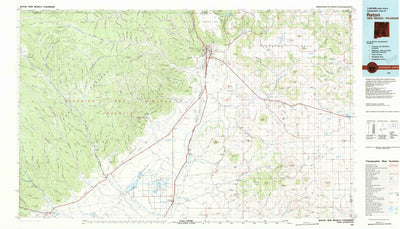 United States Geological Survey Raton, NM-CO (1981, 100000-Scale) digital map