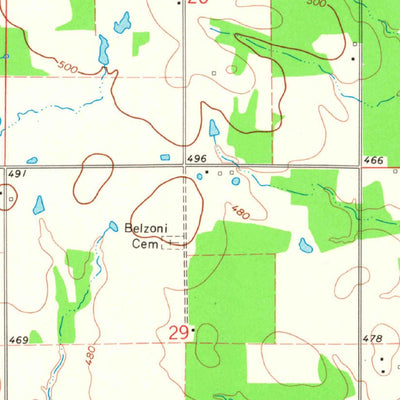 United States Geological Survey Rattan, OK (1971, 24000-Scale) digital map