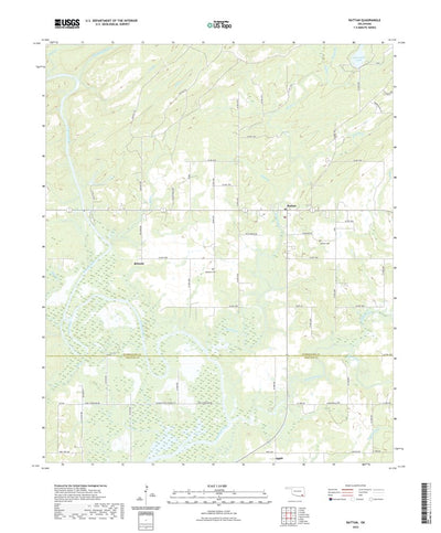 United States Geological Survey Rattan, OK (2022, 24000-Scale) digital map
