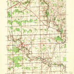 United States Geological Survey Rattle Run, MI (1942, 24000-Scale) digital map