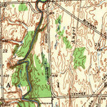 United States Geological Survey Rattle Run, MI (1942, 24000-Scale) digital map