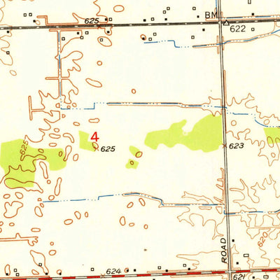 United States Geological Survey Rattle Run, MI (1952, 24000-Scale) digital map