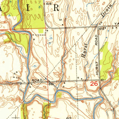 United States Geological Survey Rattle Run, MI (1952, 24000-Scale) digital map