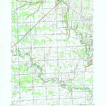 United States Geological Survey Rattle Run, MI (1991, 24000-Scale) digital map