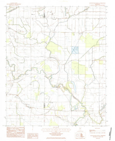 United States Geological Survey Rattlesnake Bayou, MS (1983, 24000-Scale) digital map