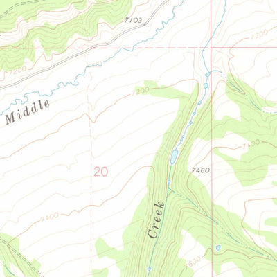 United States Geological Survey Rattlesnake Butte, CO (1971, 24000-Scale) digital map