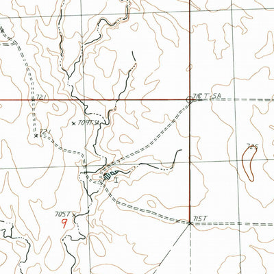 United States Geological Survey Rattlesnake Butte, SD (1982, 24000-Scale) digital map