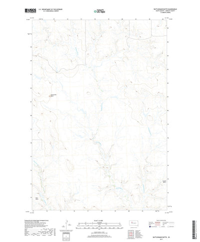 United States Geological Survey Rattlesnake Butte, SD (2017, 24000-Scale) digital map
