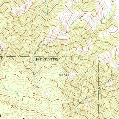 United States Geological Survey Rattlesnake Canyon, CA (1972, 24000-Scale) digital map