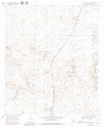 United States Geological Survey Rattlesnake Canyon, NM (1969, 24000-Scale) digital map