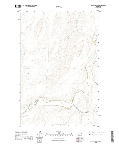 United States Geological Survey Rattlesnake Canyon, WA (2020, 24000-Scale) digital map