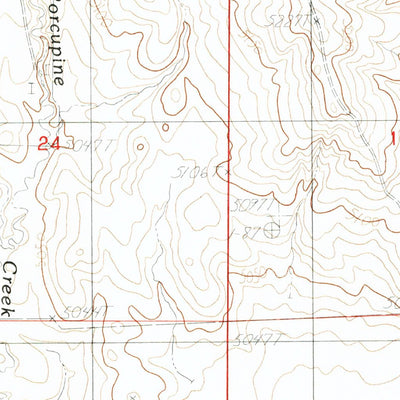 United States Geological Survey Rattlesnake Draw, WY (1984, 24000-Scale) digital map