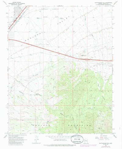 United States Geological Survey Rattlesnake Hill, AZ (1968, 24000-Scale) digital map