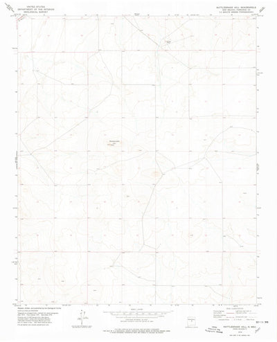 United States Geological Survey Rattlesnake Hill, NM (1978, 24000-Scale) digital map