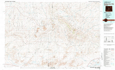 United States Geological Survey Rattlesnake Hills, WY (1981, 100000-Scale) digital map