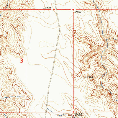 United States Geological Survey Rattlesnake Lake NE, SD (1955, 24000-Scale) digital map
