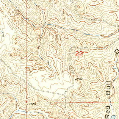 United States Geological Survey Rattlesnake Lake, SD (1955, 24000-Scale) digital map